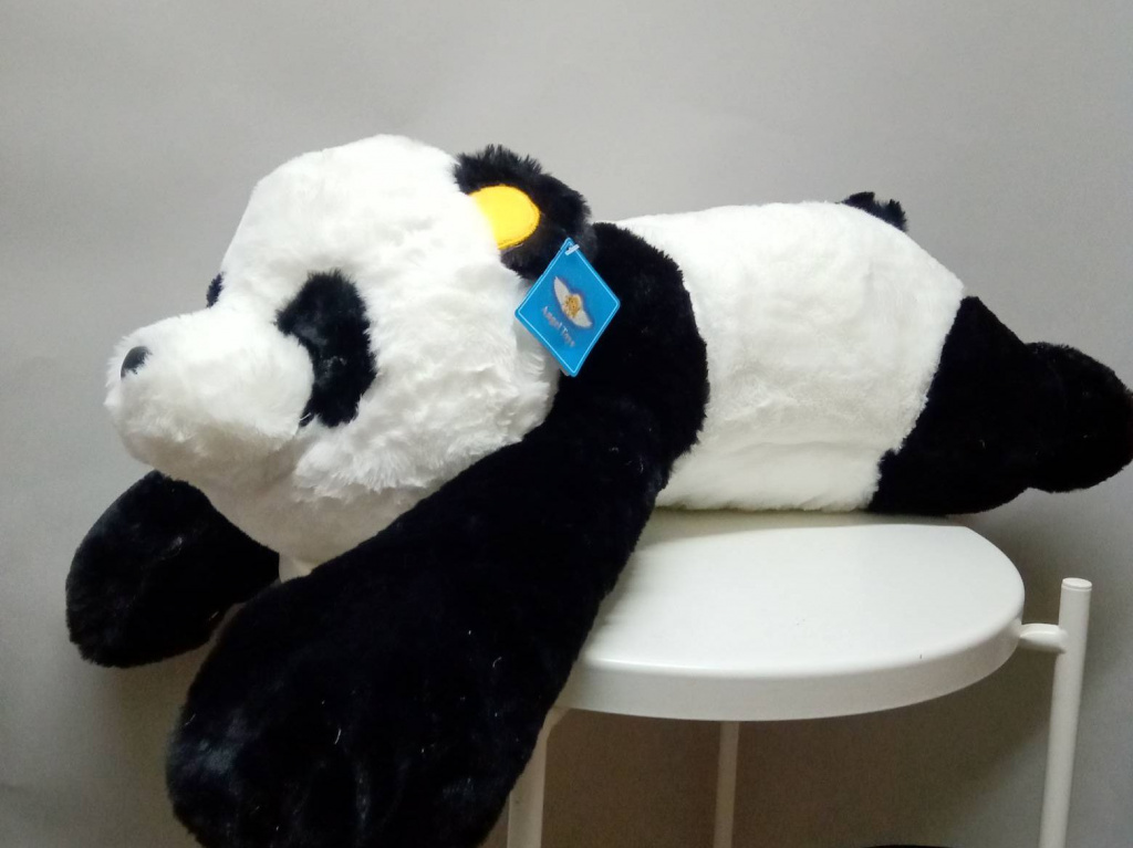 Мягкая игрушка "Панда лежит", 80см 