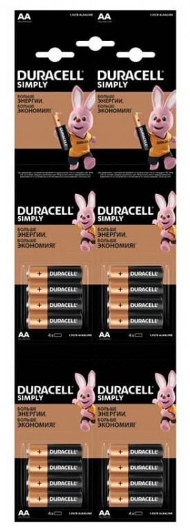 DURACELL Simply AA 4X4шт отр.наб HBDC CN