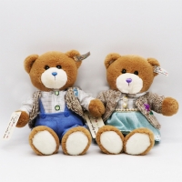Мягкая игрушка "Медведь в костюме" девочка/мальчик  21612, 30см