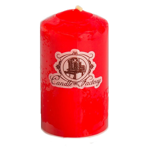 Свеча колонна 50*100 красный