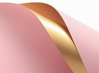 Упак. материал флористич. пленка с золотом 70мкр 58см*10м розовый