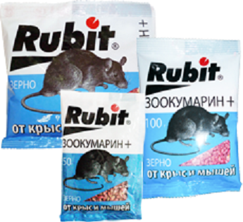 Рубит+зерновая смесь 400г пакет Зоокумарин
