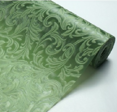 Фетр 3D ламинированный "Ирис" 50см*10м зеленый