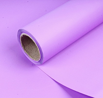 Упак. материал Матовая Бумага 50см*10м лиловый
