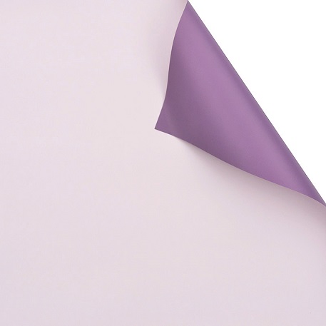 Упак. материал Матовая пленка двухцв. 60см*10м розовый/фиолетовый