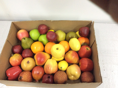 Муляжи фруктов в ассорт.(яблоки,груши,лимоны,апельсины,гранаты)